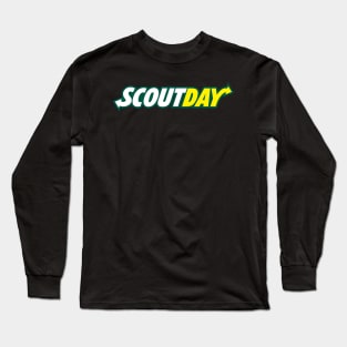 Scout Day Parody logo of Subway Long Sleeve T-Shirt